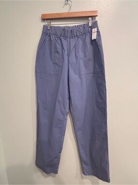 GAP NWT women’s S tall Elastic-Waist Chinos in Slate Blue